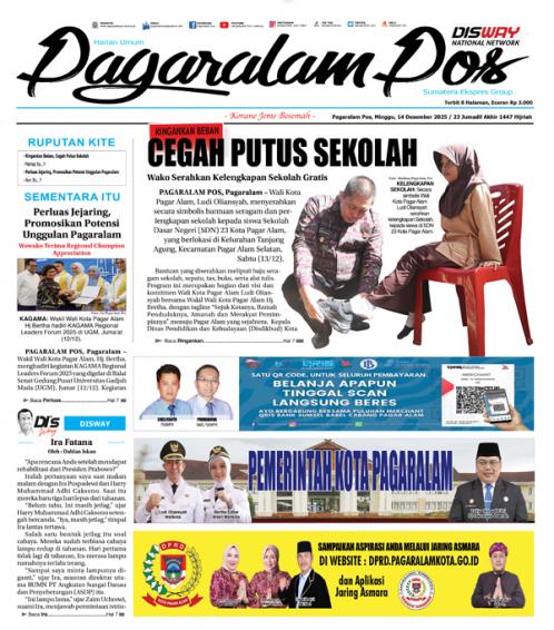 Pagaralam Pos, 14 Desember 2025