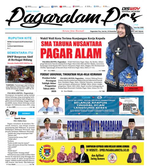 Pagaralam Pos, 19 Desember 2025