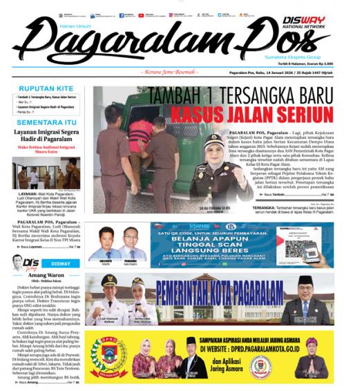 Pagaralam Pos, 14 Januari 2026