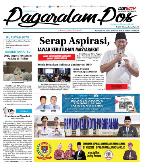 Pagaralam Pos, 24 Januari 2026