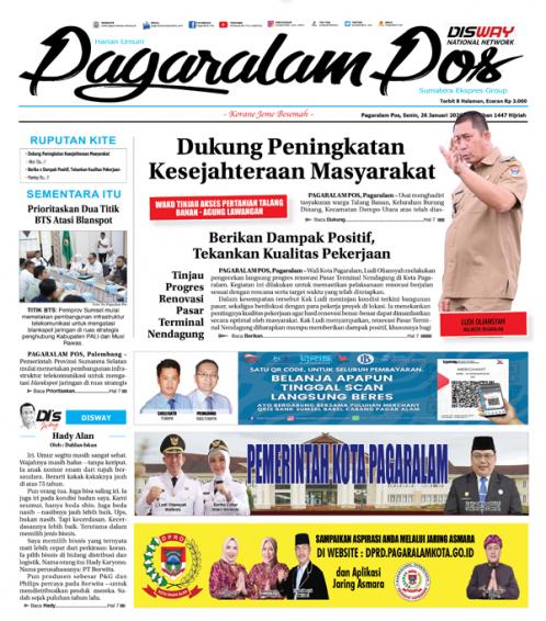 Pagaralam Pos, 26 Januari 2026