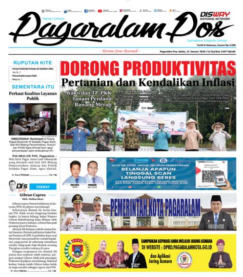 Pagaralam Pos, 31 Januari 2026