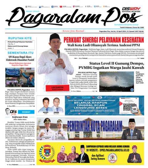 Pagaralam Pos, 10 April 2026