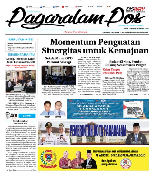 Pagaralam Pos, 21 Mei 2026