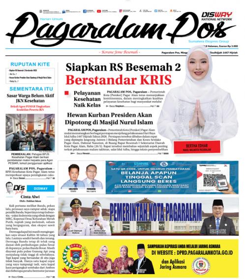 Pagaralam Pos, 24 Mei 2026