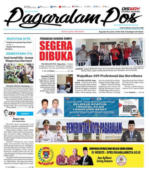 Pagaralam Pos, 25 Mei 2026