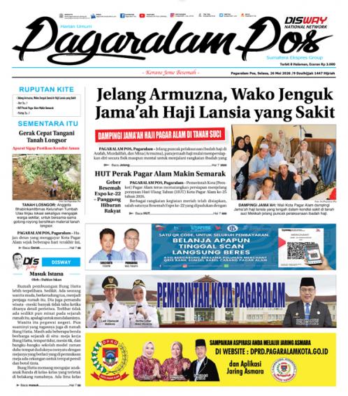 Pagaralam Pos, 26 Mei 2026