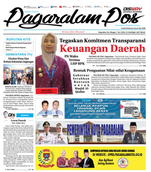 Pagaralam Pos, 7 Juni 2026