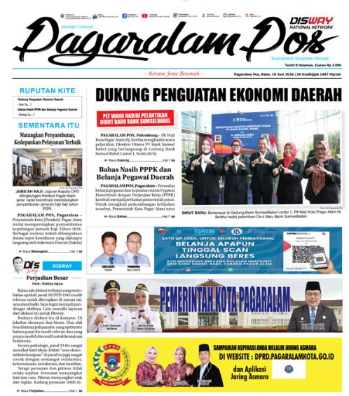 Pagaralam Pos, 10 Juni 2026