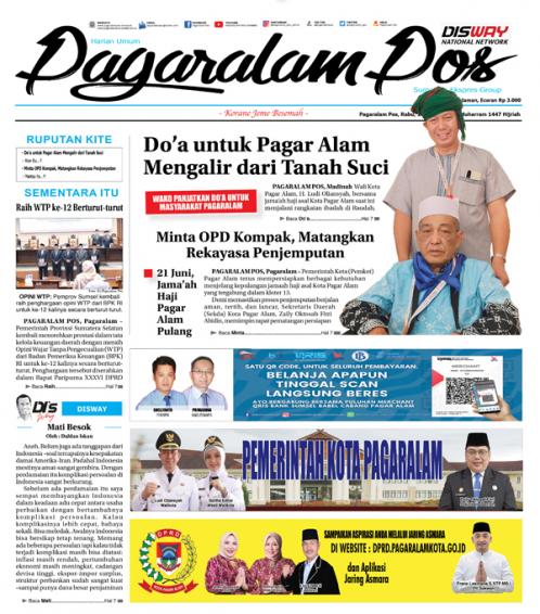 Pagaralam Pos, 18 Juni 2026