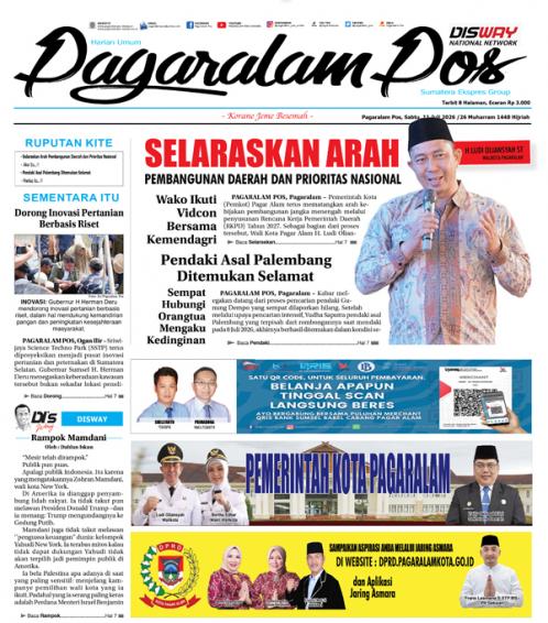 Pagaralam Pos, 11 Juli 2026