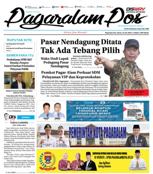 Pagaralam Pos, 16 Juli 2026