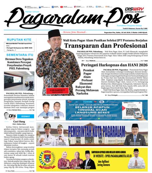 Pagaralam Pos, 18 Juli 2026