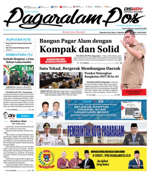 Pagaralam Pos, 12 Agustus 2026