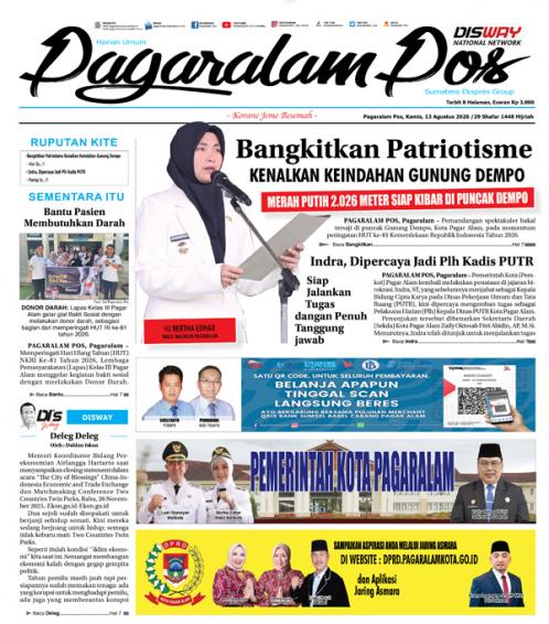 Pagaralam Pos, 13 Agustus 2026