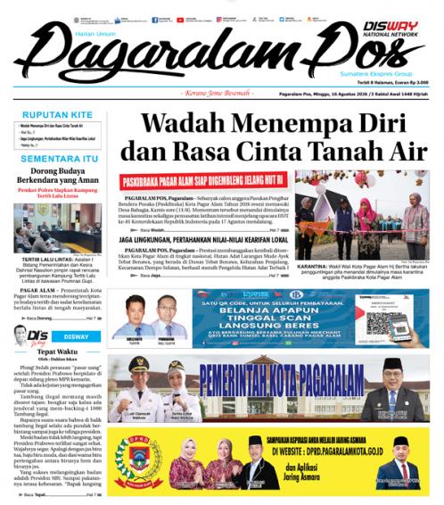 Pagaralam Pos, 16 Agustus 2026