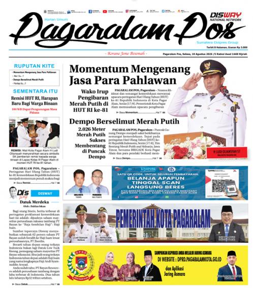 Pagaralam Pos, 18 Agustus 2026