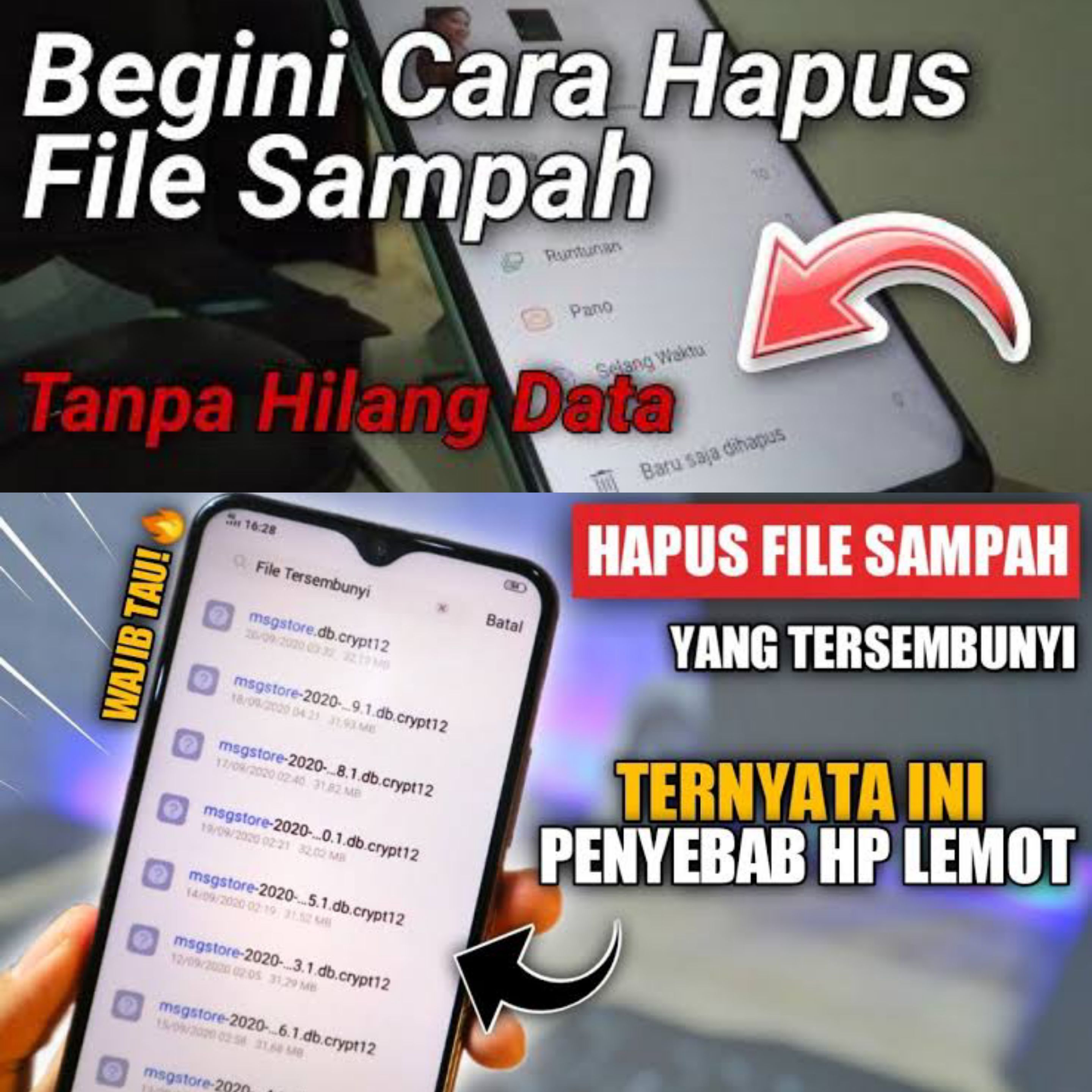 Mudah Ngga Pakai Ribet! Begini Cara Mengatasi HP Lomot dan Menghapus File  Tersembunyi