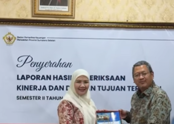 Ketua DPRD Kota Pagar Alam Hadiri Penyerahan LHP BPK RI di Palembang