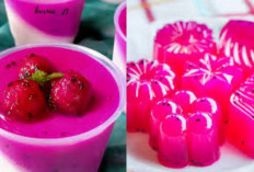 Resep Puding Buah Naga Homemade Yang Creamy Dan Bikin Nagih!