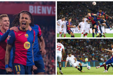 Hasil Liga Spanyol - Barcelona Bantai Sevilla  Skor 4-1