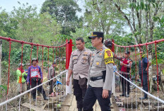 Polres Pagaralam Renovasi Jembatan Merah Putih