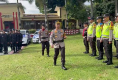 Kapolres Pimpin Apel Pergeseran Pasukan PAM TPS 