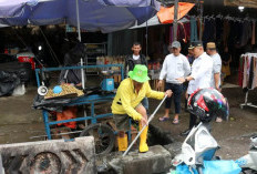 Pj Wako Tinjau Selokan Alami Penyumbatan