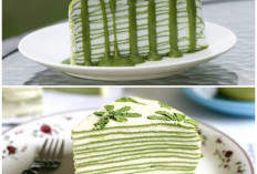 Matcha Mille Crepes, Resep Cake Berlapis Teh Hijau yang Lembut dan Creamy!
