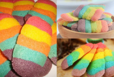 Buruan Cobain Resep Kue Lidah Kucing Rainbow, Cocok untuk Teman Ngopi!