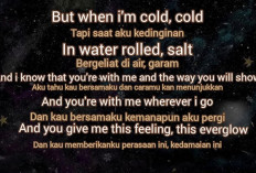Lirik Lagu Everglow - Coldplay, dengan Terjemahannya