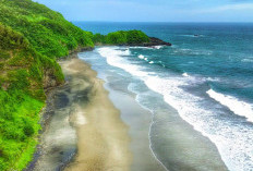 Berpasir Hitam, Inilah Pesona Objek Wisata Pantai Surumanis Kebumen, Jawa Tengah, Indonesia