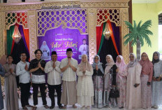 Halal Bihalal Penuh Kebersamaan, Hj. Bertha Ajak Warga Pererat Tali Silaturahmi