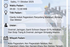 PLN ULP Pagar Alam Umumkan Pemadaman Terencana, Sabtu 8 Oktober 2025