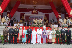  Ribuan Peserta Ikuti Upacara HUT ke-80 RI di Alun-Alun Merdeka Pagar Alam 