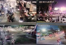 Konvoi Naik Motor Berujung Anarkis, Massa Rusak Pagar DPRD Sumsel