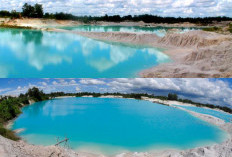 Wow Keindahan Yang Memukau, Fenomena Anomali Danau Kaolin di Pulau Bangka!