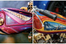 Sentuhan Artistik pada Tangki Motor, Airbrush Cara Keren Tunjukkan Gaya Pribadi
