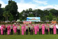 Pimpin Apel Kanaikan Pangkat, Kapolres: Dedikasi Kinerja Jalankan Tugas Polri 