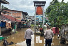 Polres Pagar Alam Sigap Tangani Banjir di Besemah Serasan