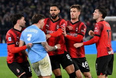  AC Milan Susah Payah Bekuk 8 Pemain Lazio,  Drama 3 Kartu Merah