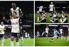 Liga Inggris, Manchester City Kebobolan 4 Gol dari Tottenham Hotspur