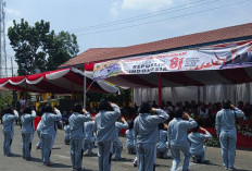 Bank Sumsel Babel Pagar Alam Tampil Memukau di Lomba Baris Berbaris HUT RI ke-81