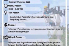 PLN ULP Pagar Alam Umumkan Pemadaman Terencana, Sabtu 30 Agustus