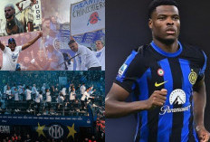 Spanduk Kocak di Parade Juara Inter Milan: Denzel Dumfries Siap-Siap 'Kena Batunya