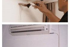 AC bocor air dalam kamar, tiup selang pembuangan lancarkan aliran air tersumbat