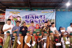 Hepy dan Efsi Gelar Bakti Sosial di Dusun Talang Jelatang