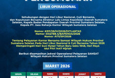 Libur, Samsat Pagar Alam Tutup Sementara Jelang Idul Fitri 1447 H