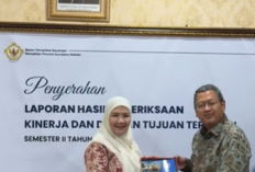 Ketua DPRD Kota Pagar Alam Hadiri Penyerahan LHP BPK RI di Palembang