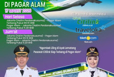 17 Maret. Citilink Terbang Perdana Jakarta – Pagar Alam 